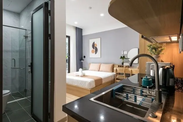 Premium Stüdyo, 1 Büyük (Queen) Boy Yatak, Balkon