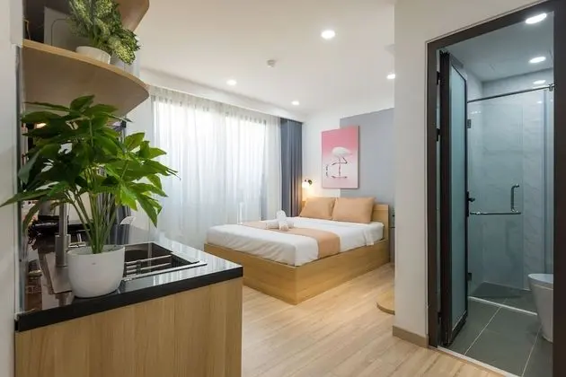Premium Stüdyo, 1 Büyük (Queen) Boy Yatak, Balkon