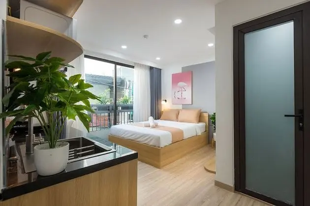 Premium Stüdyo, 1 Büyük (Queen) Boy Yatak, Balkon