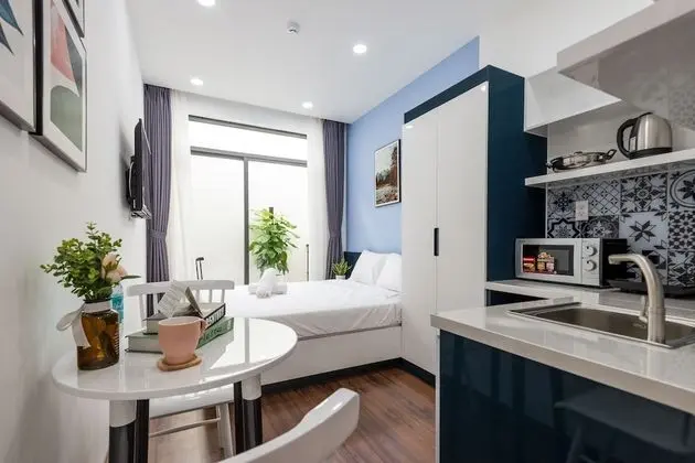 Premium Stüdyo, 1 Büyük (Queen) Boy Yatak, Sigara İçilmez, Teras