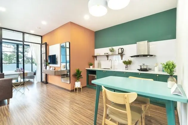 Luxury Apart Daire, 1 En Büyük (King) Boy Yatak, Mutfak
