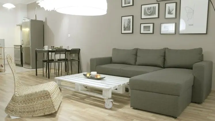 City Apart Daire, 1 Büyük (Queen) Boy Yatak ve Çekyat, Dağ Manzaralı