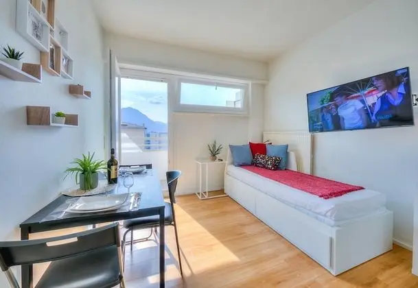 Standard Stüdyo, 2 Tek Kişilik Yatak, Dağ Manzaralı (Cozy Home Lugano Few Min From Lake)