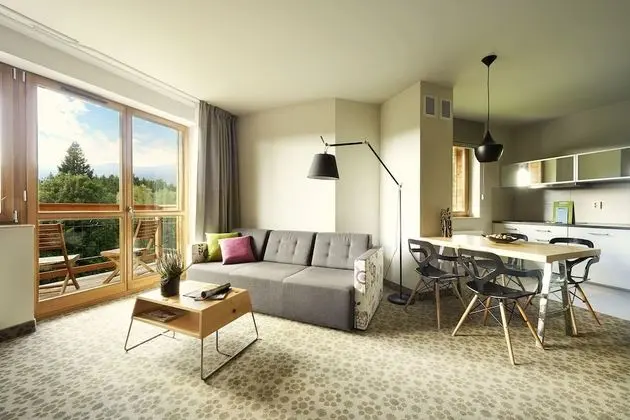 Luxury Apart Daire, 1 Yatak Odası, Küçük Mutfak, Dağ Manzaralı