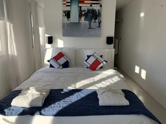 Design Tek Büyük Yataklı Oda, 1 Büyük (Queen) Boy Yatak, Teras, Bahçeli