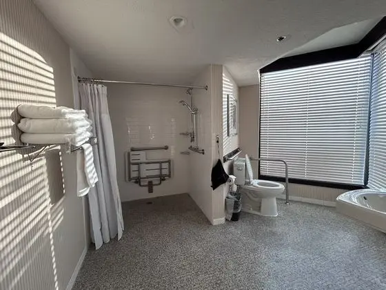 Oda, 1 En Büyük (King) Boy Yatak, Engellilere Uygun (Mobility,Hearing,Roll-In Shower)