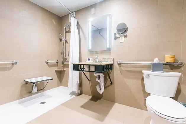 Standard Oda, 1 Büyük (Queen) Boy Yatak, Engellilere Uygun (Communications, Roll-In Shower)