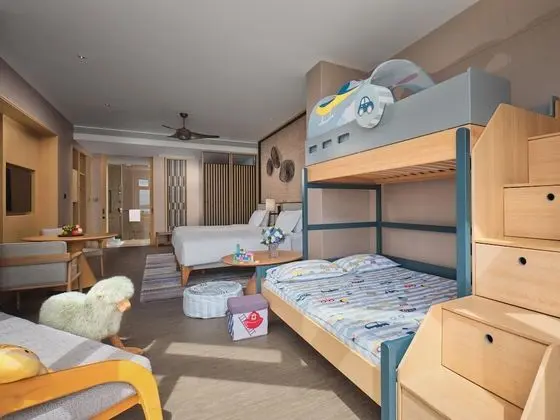 Standard Oda, Birden Çok Yatak, Balkon, Okyanus Manzaralı (Kids Theme, 2 Double & 1 Bunk Bed)