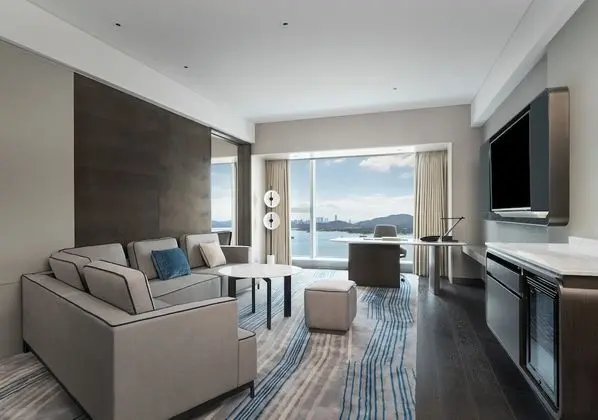 Süit, 1 Yatak Odası, Deniz Manzaralı (Living Area)