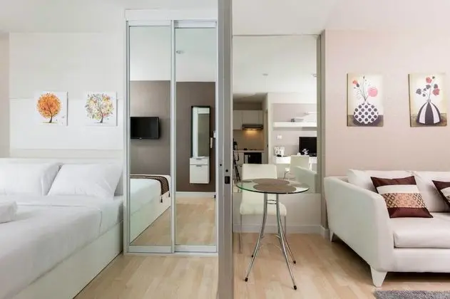 Studio with kitchenette