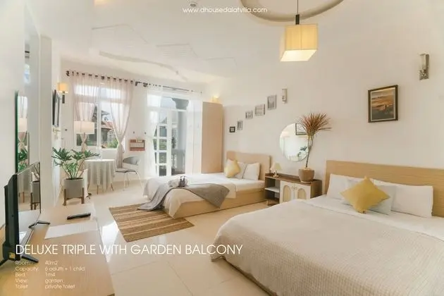 Deluxe Üç Kişilik Oda, Bahçe Manzaralı