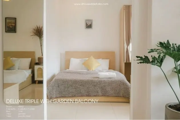 Deluxe Üç Kişilik Oda, Bahçe Manzaralı