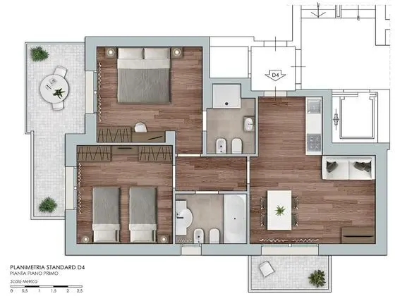 Junior Süit, 2 Yatak Odası