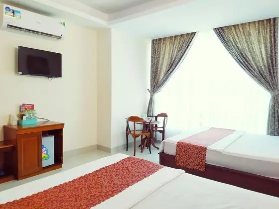 Deluxe Dört Kişilik Oda, 2 Büyük (Queen) Boy Yatak, Özel Banyo, Şehir Manzaralı