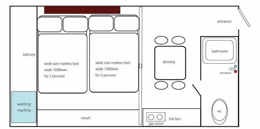 Daire, 1 Yatak Odası (501)