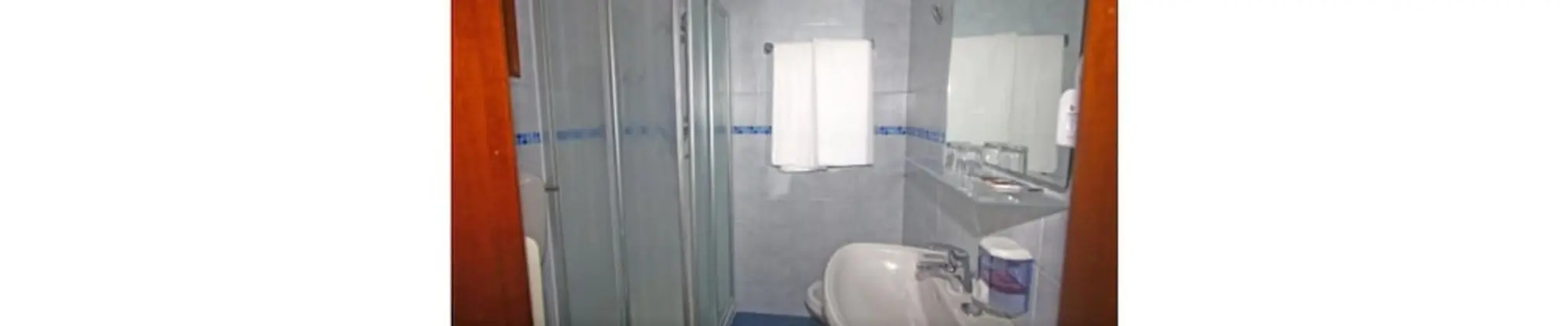 Tek Büyük Yataklı Oda, Ortak Banyo (sink and shower in room)