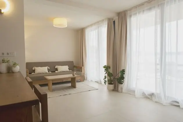Family Apart Daire, 1 Yatak Odası, Balkon, Denize Sıfır