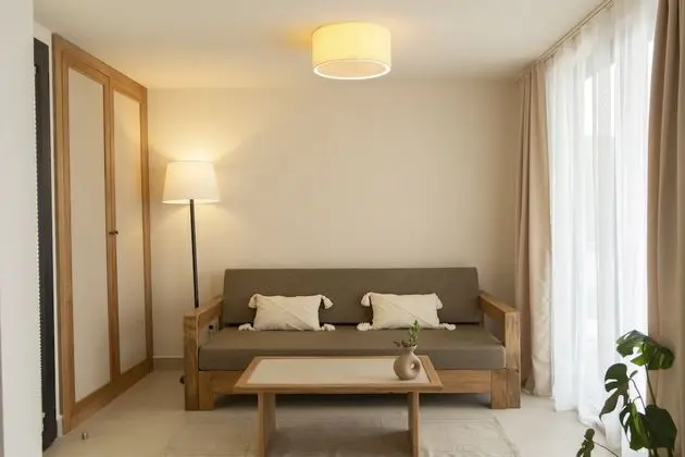 Family Apart Daire, 1 Yatak Odası, Balkon, Denize Sıfır