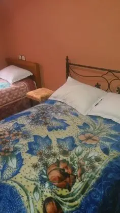 C1 : Chambre avec 1 lit double deux places et 1 lit une place avec salle de bain commune