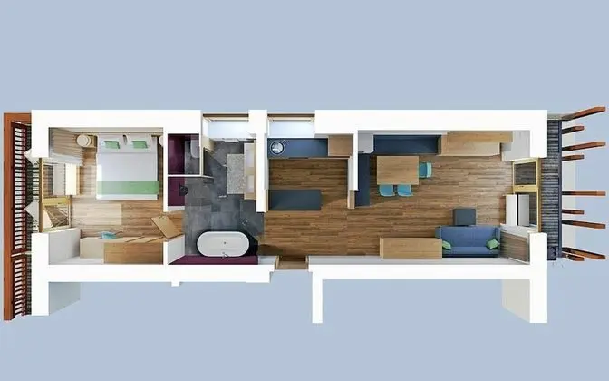 Deluxe Süit, 1 Yatak Odası, Balkon, Manzaralı
