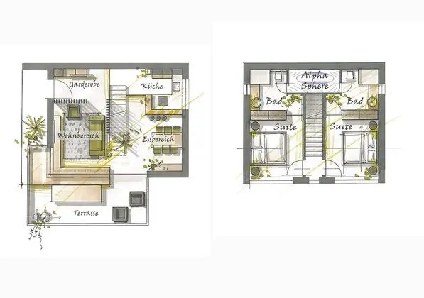 Design Ev, 2 Yatak Odası, 2 Banyolu, Dağ Manzaralı