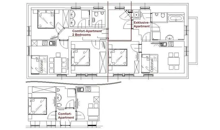 Exclusive Apart Daire, Birden Çok Yatak, Balkon (incl. 150€ Cleaning Fee)