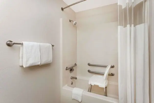 Oda, 1 Büyük (Queen) Boy Yatak, Engellilere Uygun, Sigara İçilmez (Mobility,tub w grab bars)