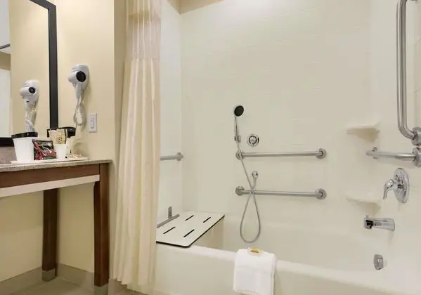 Oda, 2 Büyük (Queen) Boy Yatak, Engellilere Uygun, Sigara İçilmez (Mobility/Hearing, Roll-In Shower)