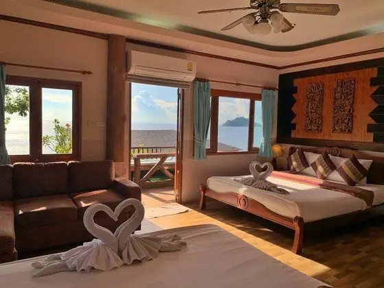 Quadruple Room with Sea View