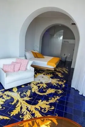 Family Dört Kişilik Oda, Banyolu/Duşlu, Deniz Manzaralı (Family Suite Positano)