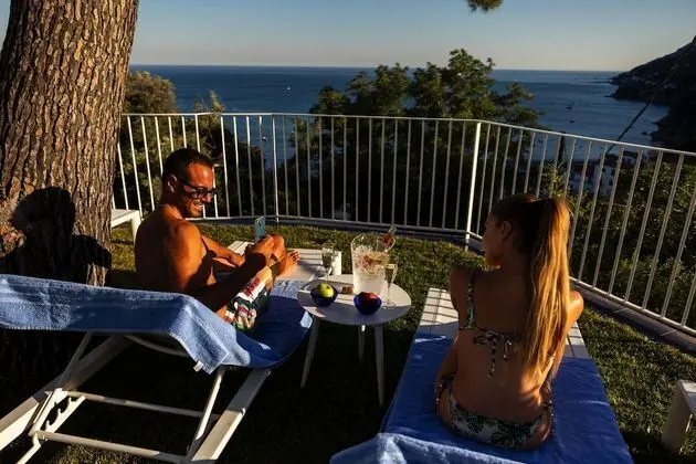 Family Dört Kişilik Oda, Banyolu/Duşlu, Deniz Manzaralı (Family Suite Positano)