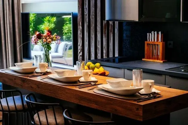 Luxury Apart Daire, 1 Yatak Odası, Sıcak Su Havuzu, Deniz Manzaralı