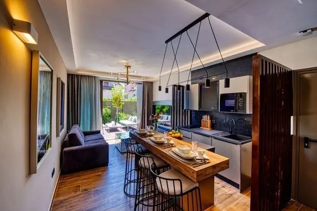 Luxury Apart Daire, 1 Yatak Odası, Sıcak Su Havuzu, Deniz Manzaralı