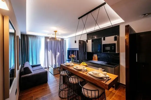Luxury Apart Daire, 1 Yatak Odası, Sıcak Su Havuzu, Deniz Manzaralı