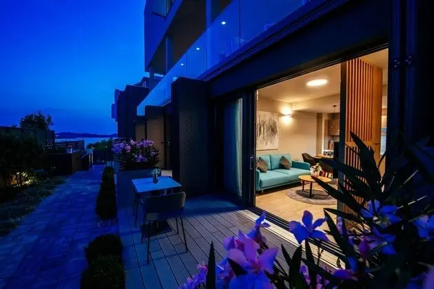 Deluxe Apart Daire, 1 Yatak Odası, Havuz Kullanımı, Deniz Manzaralı