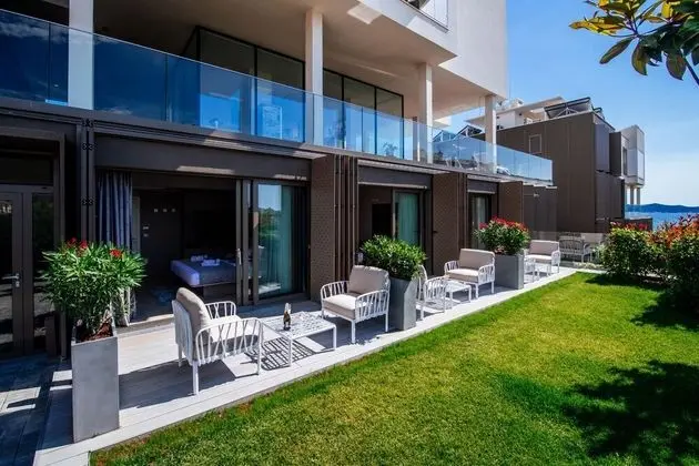 Deluxe Apart Daire, 1 Yatak Odası, Havuz Kullanımı, Deniz Manzaralı