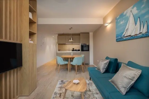 Deluxe Apart Daire, 1 Yatak Odası, Havuz Kullanımı, Deniz Manzaralı