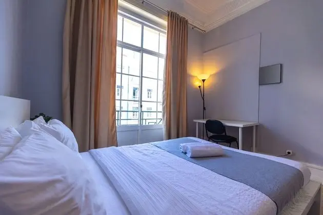 Double Bed with Balcony and Shared Bathroom
