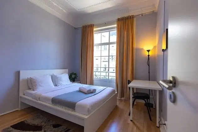 Double Bed with Balcony and Shared Bathroom