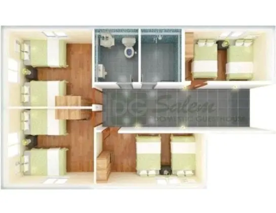Küçük, Klimalı, Alt Kat (Standard room with shared bathroom)