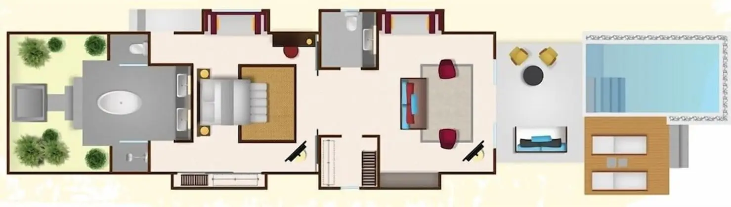 Süit (Beach Suite with Pool)