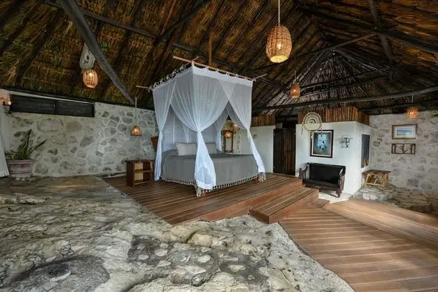 Suite Bungalow Ocean View 1 king bed and private bathroom