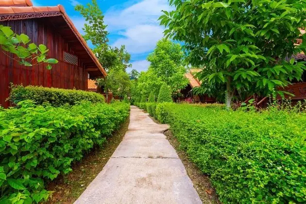 Wooden Cottage Double Garden View