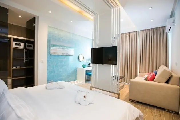 Deluxe Tek Büyük Yataklı Oda, Veranda (AQUA MARINE)