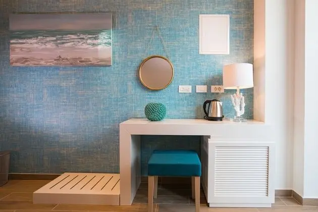 Deluxe Tek Büyük Yataklı Oda, Veranda (AQUA MARINE)