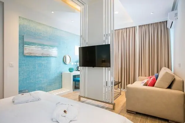 Deluxe Tek Büyük Yataklı Oda, Veranda (AQUA MARINE)