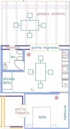 Apart Daire, Bahçeli (Melograno)