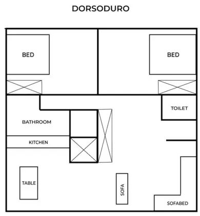 Exclusive Apart Daire, Şömine (Dorsoduro)