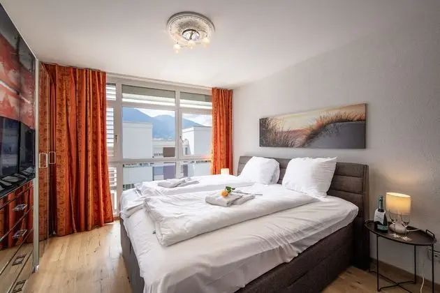 Family Apart Daire, Birden Çok Yatak, 2 Banyolu (Divina Minusio)