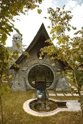 Jakuzili Şömineli Bungalow, Dağ Manzaralı, Şömineli ve Jakuzili